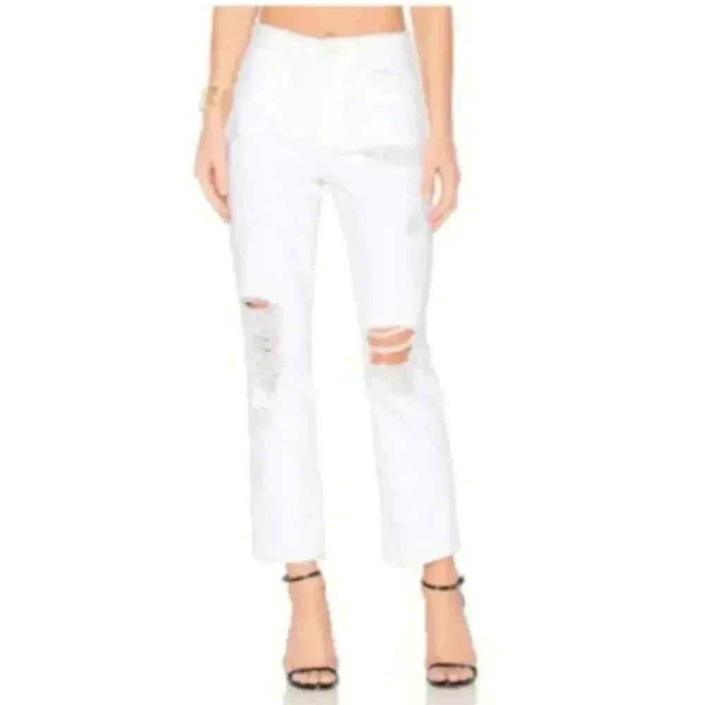Alexander Wang White Cult Ripped Jeans